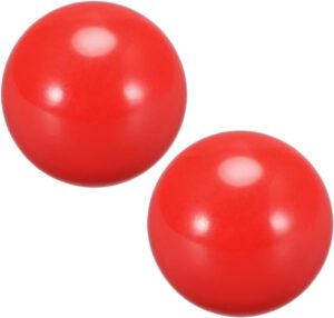 uxcell Joystick Ball Top Handle Rocker Round Head Arcade Game DIY Parts Replacement Red 2Pcs
