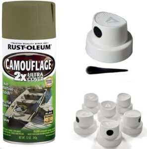 Spray Paint Caps for Rust-Oleum Camouflage Spray Paint, (5) Pack OEM Direct Fitment Caps