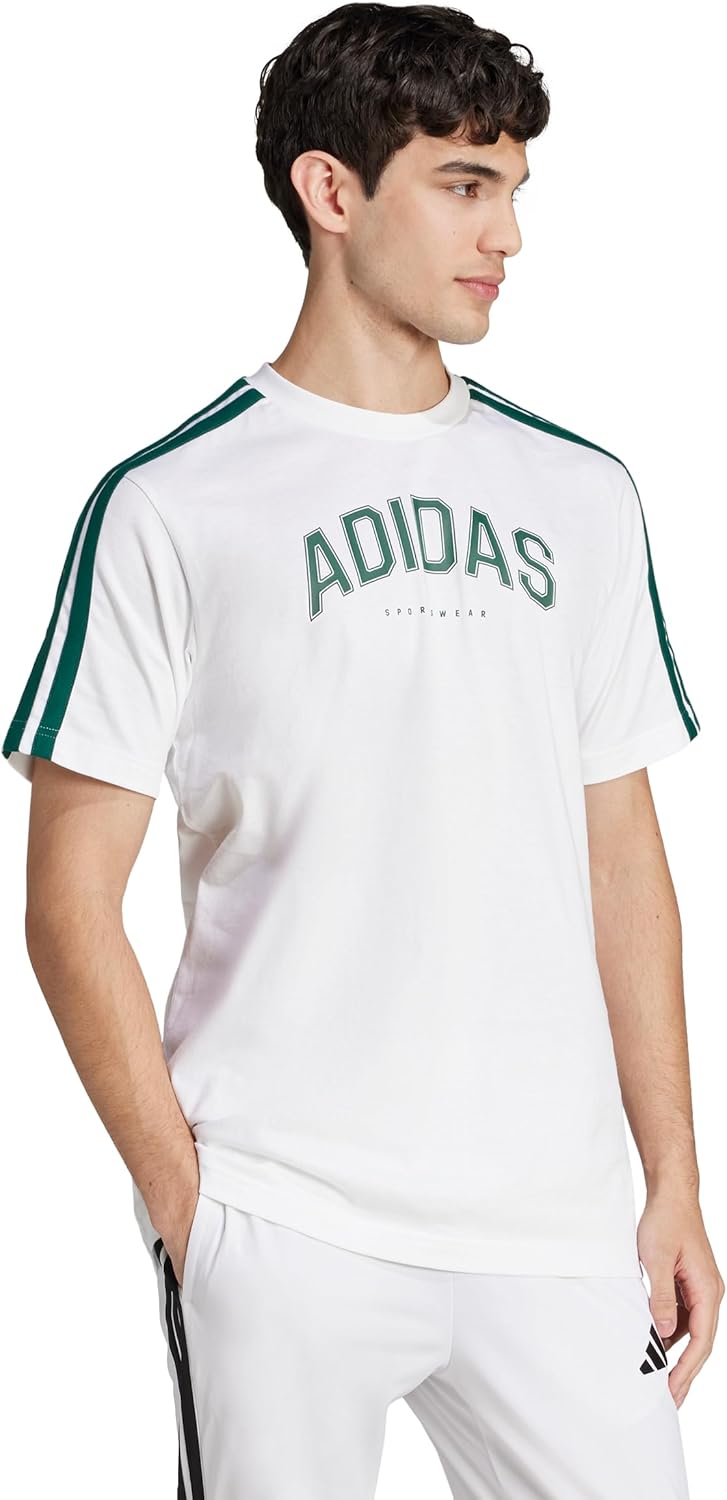 adidas Mens Codes Collegiate Linear Graphic T-Shirt