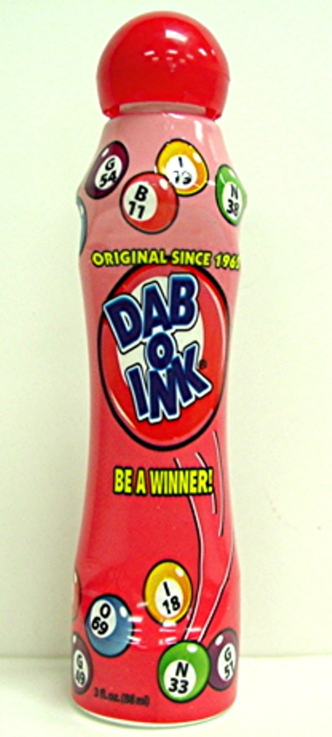 Dab-O-Ink Bingo Dauber – Red – 3oz