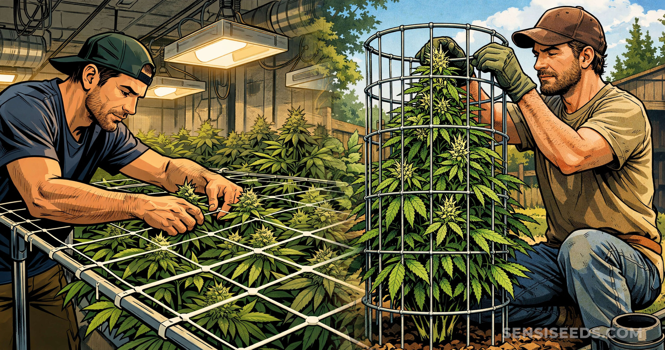 Cannabis Trellis and Plant Support: Indoor and Outdoor Guide Cannabis Trellis and Plant Support: Indoor and Outdoor Guide