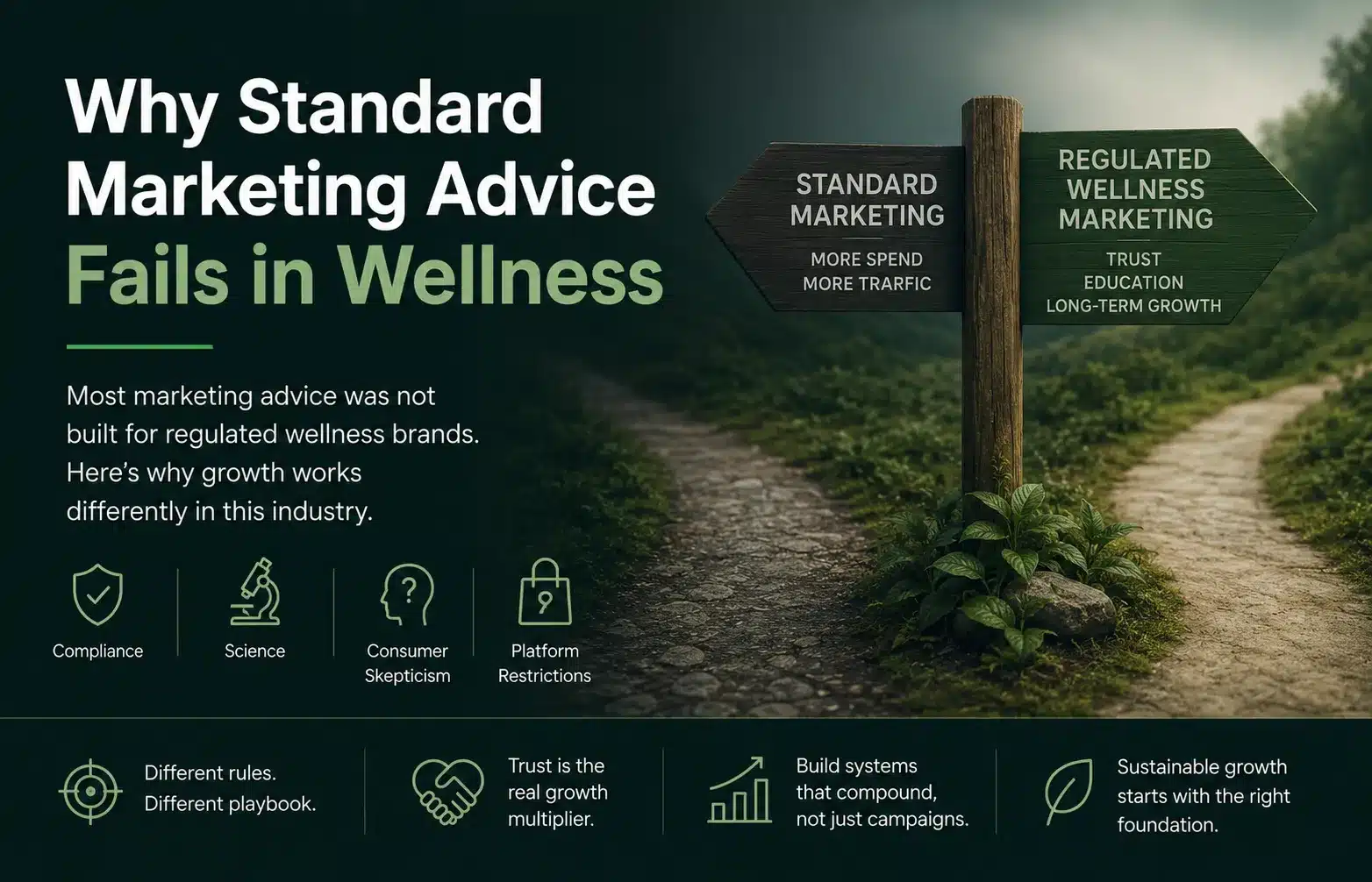 Why Standard Marketing Advice Fails in Regulated Wellness