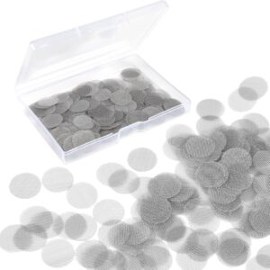 NEBURORA 500 Pcs Stainless Steel Pipe Screen Pipe Filters with Storage Box