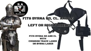 Shoulder Holster for Byrna CL, Byrna SD & Byrna LE – Adjustable Left/Right Handed Rig | Fits with Dot Sight or Laser | Holds 2 Mags + 1 CO₂