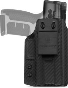 Clip & Carry IWB Kydex Holster for The BYRNA SD/EP Non-Lethal Pepper Launcher - Inside The Waistband Carry - Audible Click Retention - USA Veteran Made