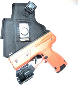 Holster Compatible to fit The Byrna CL with an Optional Laser/Light Also has an Extra Magazine Pocket to Hold an Extra Magazine