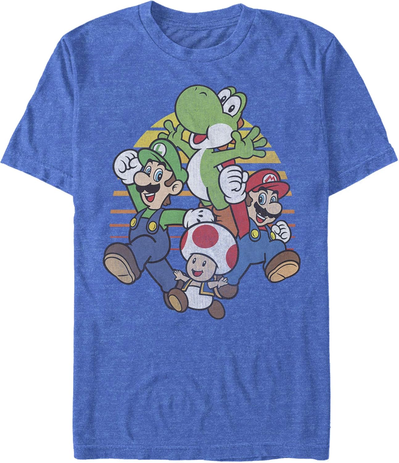 Nintendo Men’s Nintendo Mario and Friends Circle Retro T-Shirt