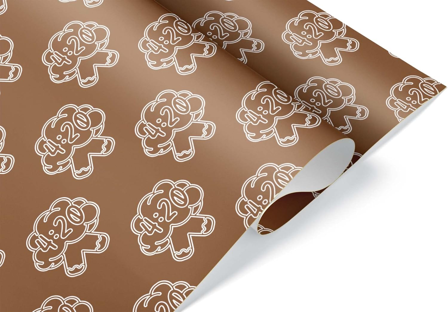 Funny 4:20 Marijuana Pot Christmas Wrapping Paper Roll Premium Novelty Gift Wrap for Presents Birthday Party Decorations (6 foot x 30 inch roll)