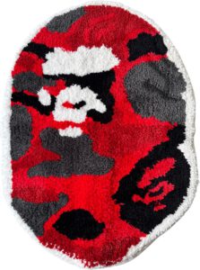 Rugs 28" W x 20" L Extra Soft Absorbent Chenille Bath Rugs for Bedroom Red