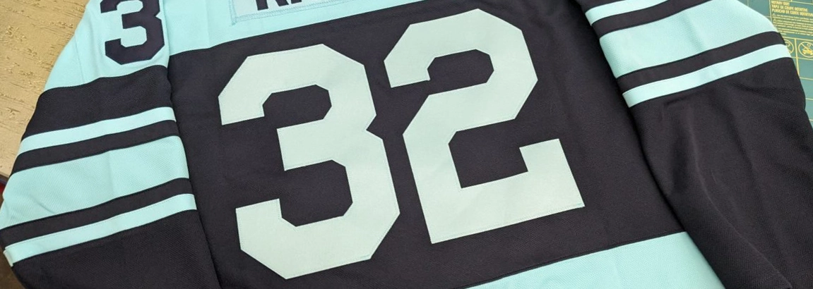 10 Inch or 12 Inch, 1-color Loose Jersey Numbers