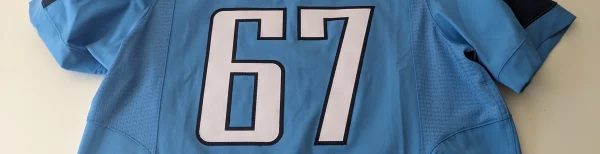 10 Inch or 12 Inch, 2-color Loose Jersey Numbers