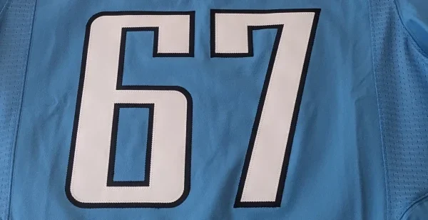 10 Inch or 12 Inch, 2-color Loose Jersey Numbers