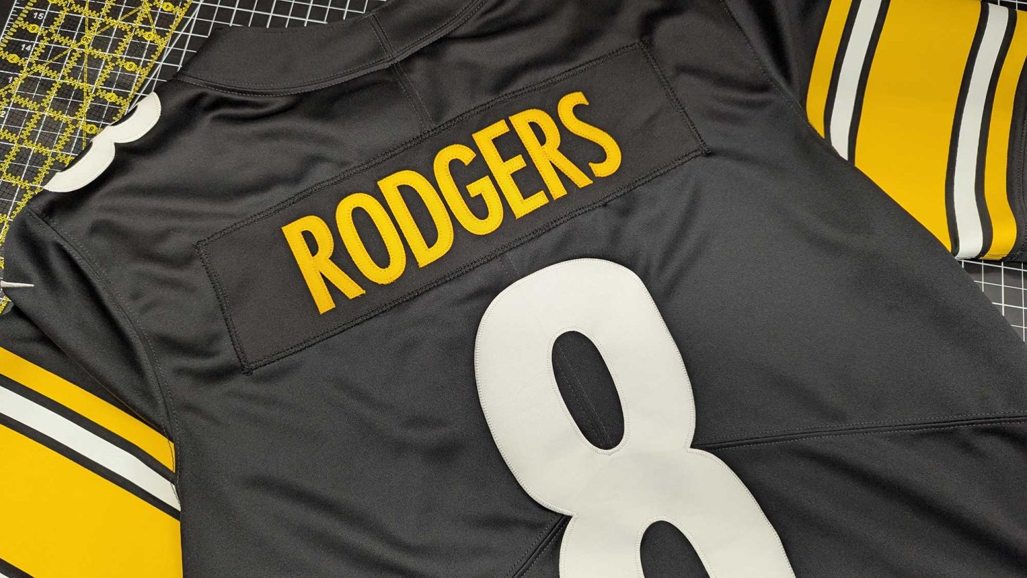 Custom Steelers Nameplate Custom nameplate, ready to sew