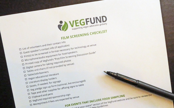 Film-screenings checklist