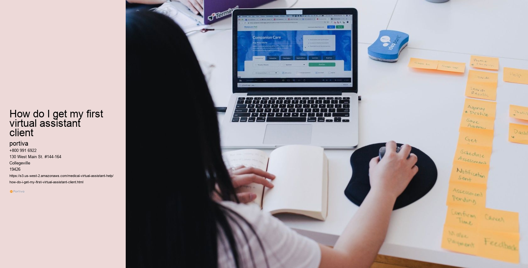 how do I get my first virtual assistant client