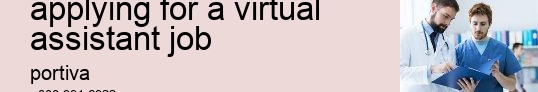 what do you say when applying for a virtual assistant job