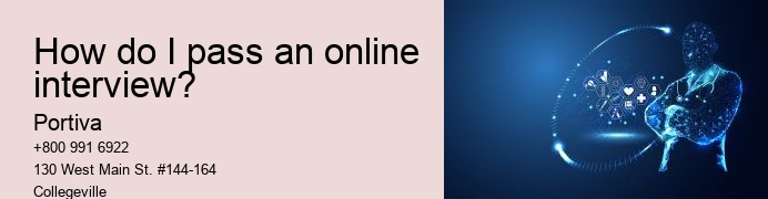 How do I pass an online interview?