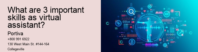What are 3 important skills as virtual assistant?