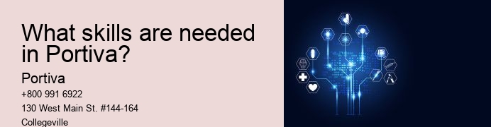 What skills are needed in Portiva?