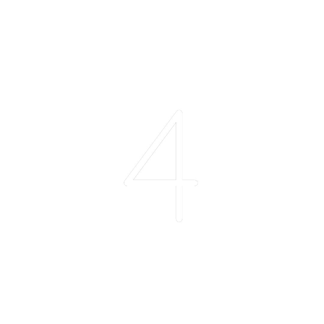 White number four icon.