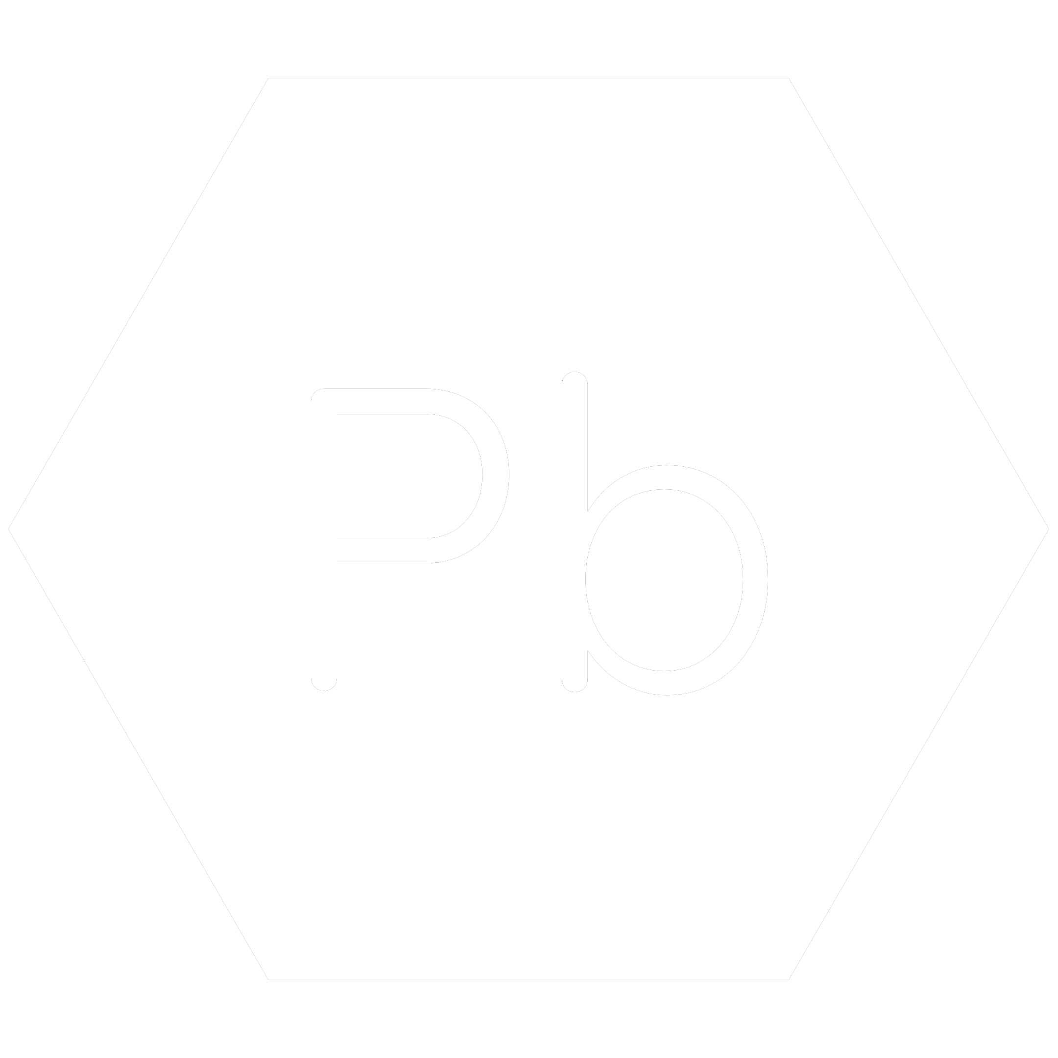 White hexagon icon with the chemical symbol for Lead which is a banned RoHS substance.