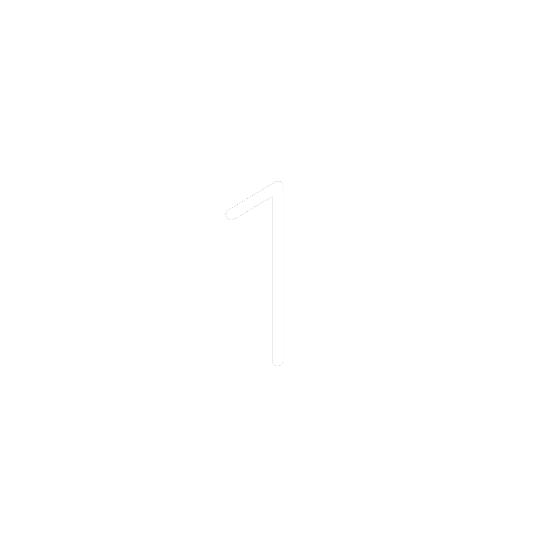 White number one icon.