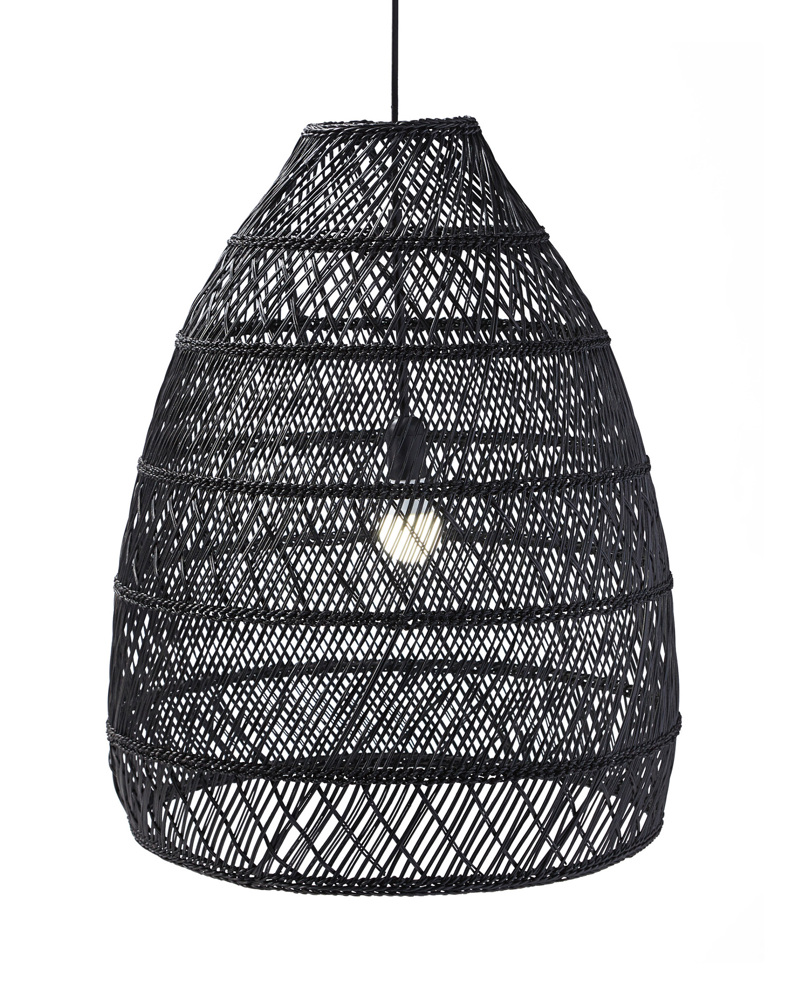 Headlands Bell Pendant, Large, Black