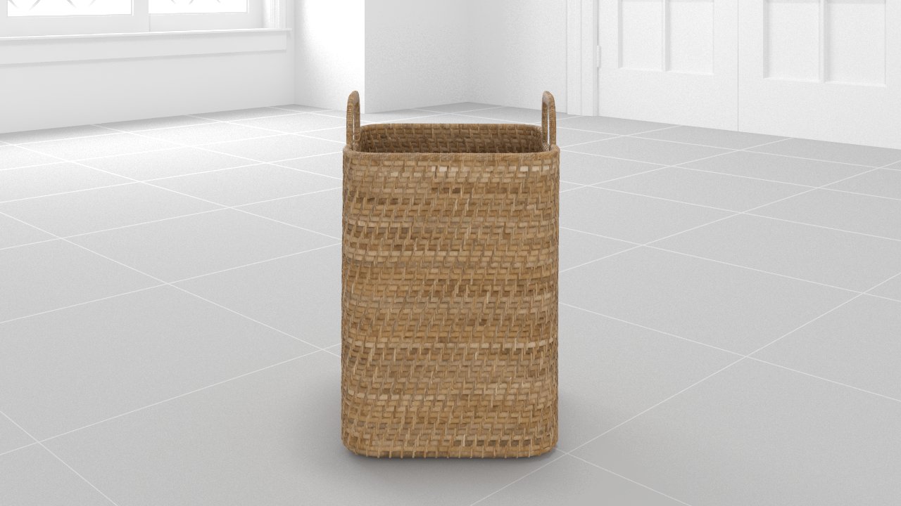Modern Weave Storage:Handled Basket:Natural