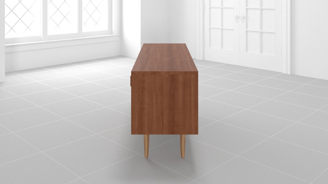 Simic Apartment Media Console, Walnut