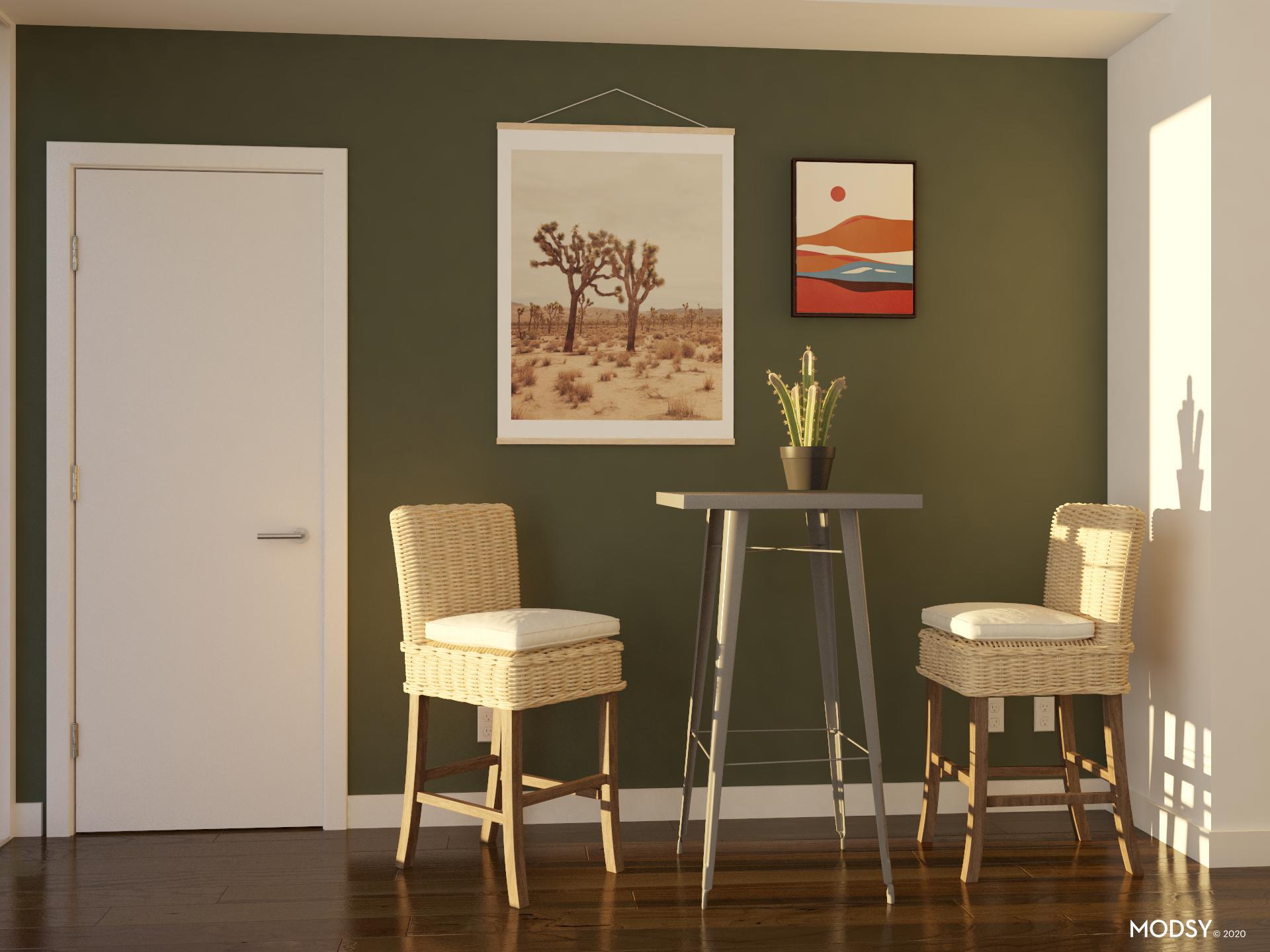 Rattan Counter Stool Stars | Eclectic-Style Dining Room Design Ideas