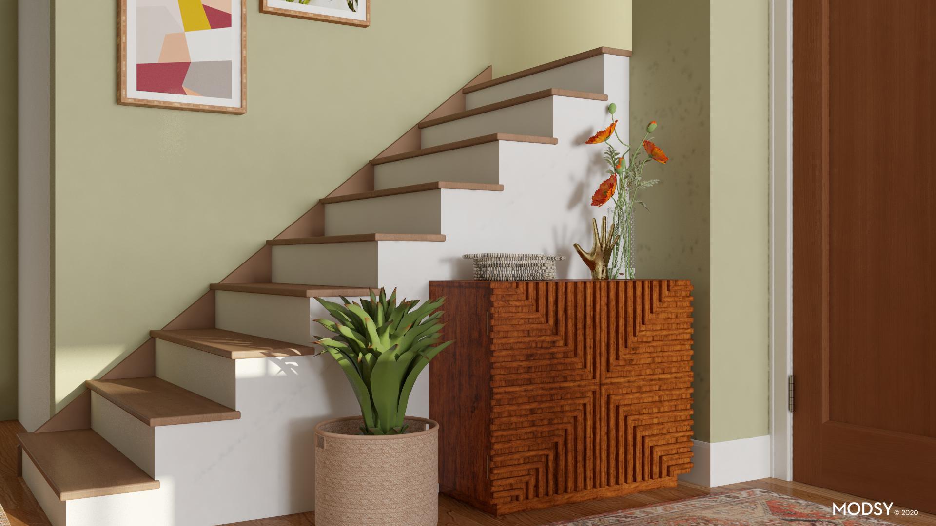 MidCentury Style Entryway Storage Entryway Design Ideas & Photos