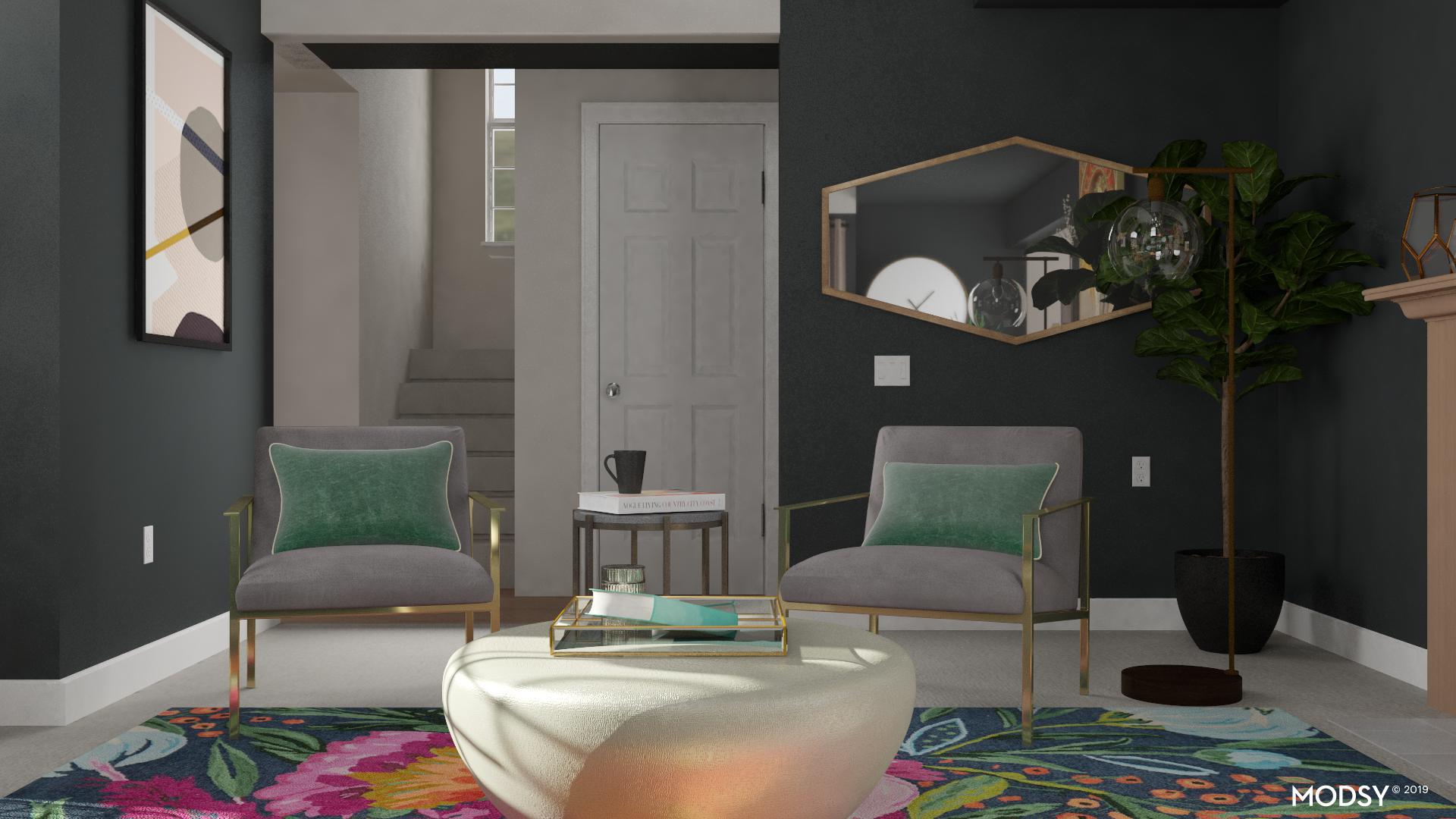 The Bold & The Glamorous | Glam-Style Living Room Design Ideas