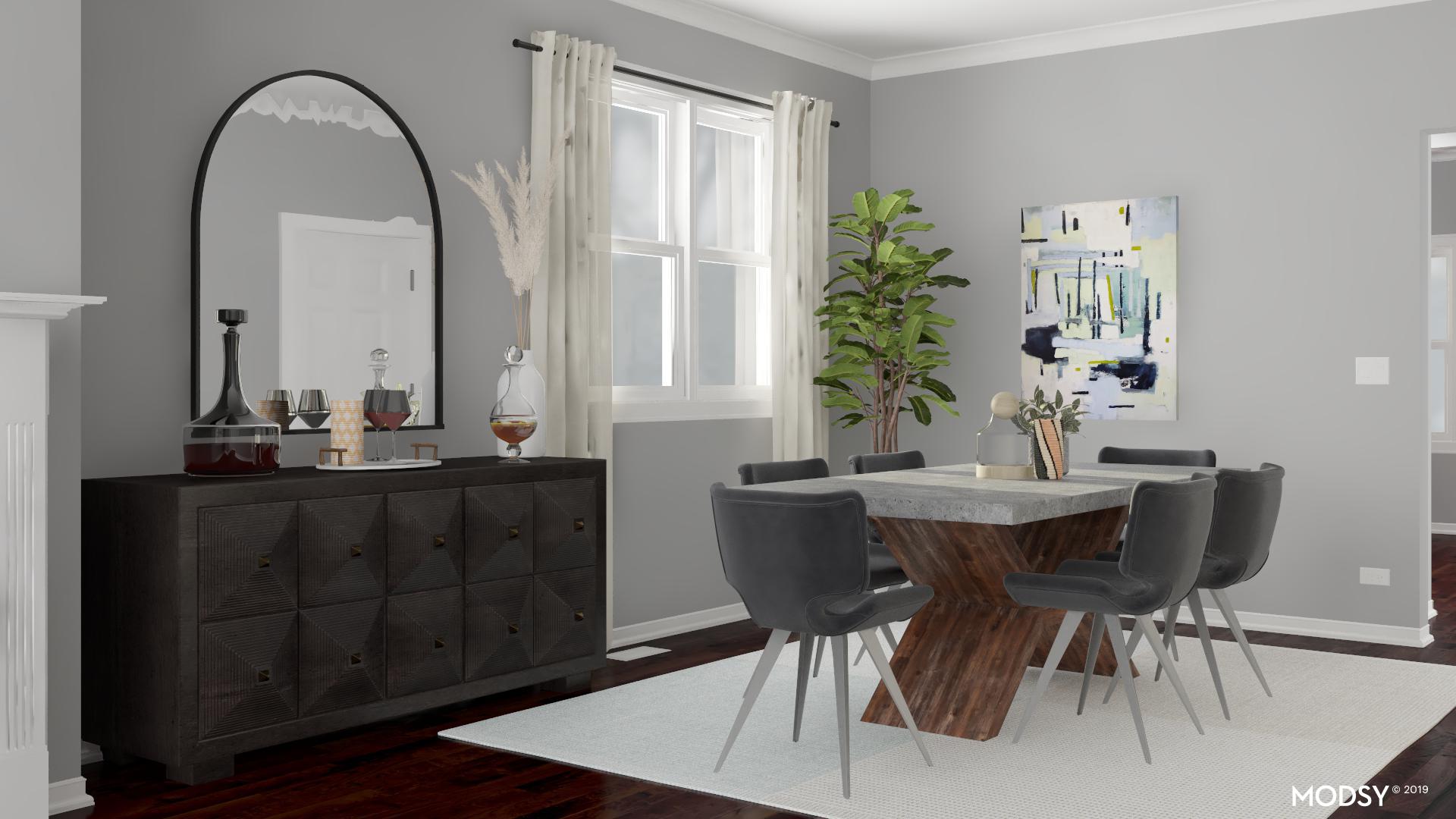 Soft Pastels Complete This Contemporary Dining Room Dining Room