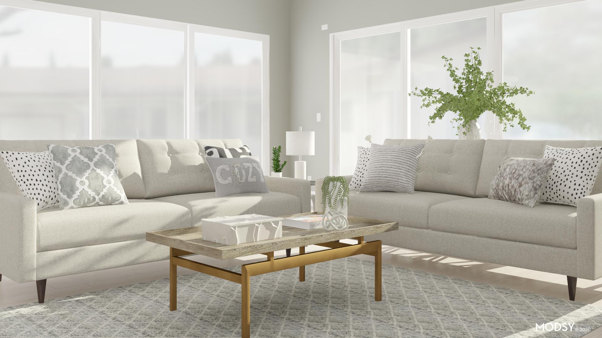 Accessorizing With Mixed Elements Living Room Design Ideas & Photos