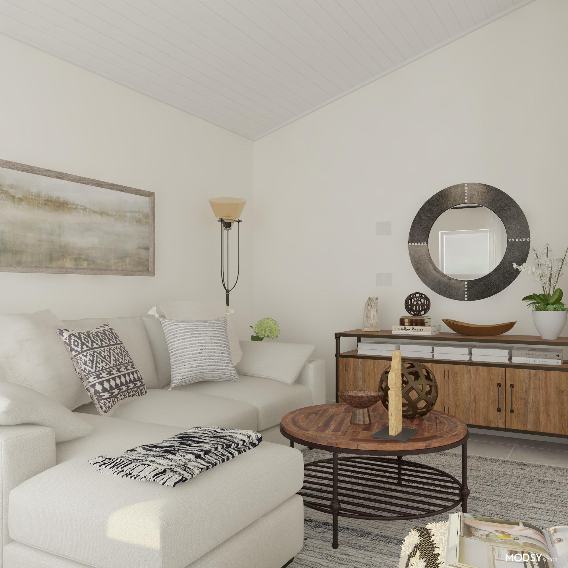 A Rustic Living Room Living Room Design Ideas & Photos