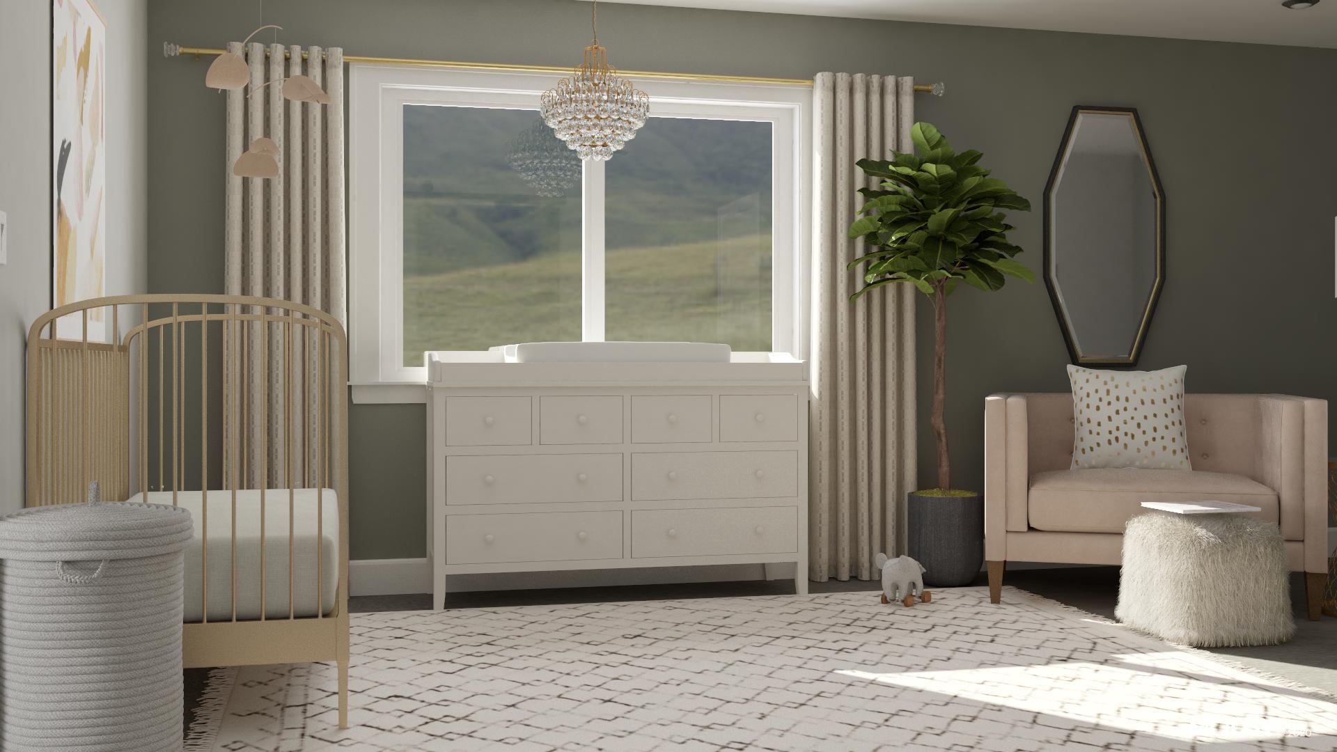 Neutral Glam, Baby - Nursery Design Ideas & Photos