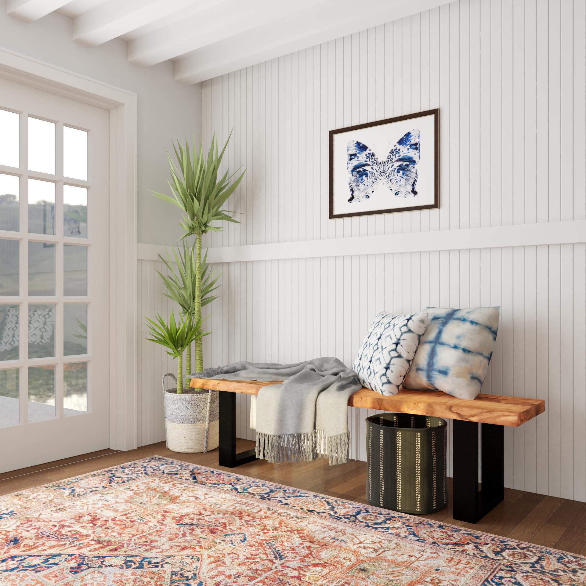 Relaxed Boho Entryway Entryway Design Ideas & Photos