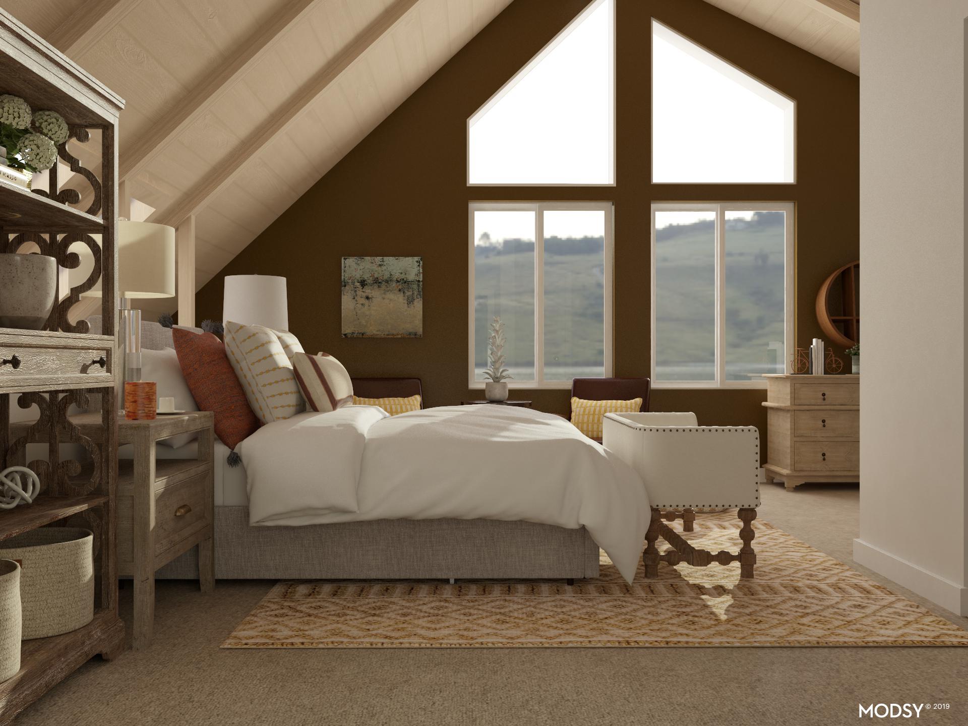 Extra Storage In A Beautiful Bedroom Bedroom Design Ideas & Photos