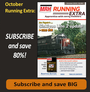 In the October Running Extra: Joe Fugate gives an update on his Siskiyou Line 2 layout