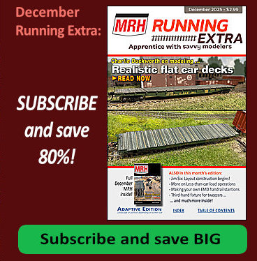 In the December Running Extra: Charlie Duckworth on modeling realistic flat car decks