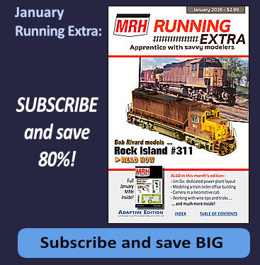 In the January Running Extra: Bob Rivard models a Rock Island GP35 ...