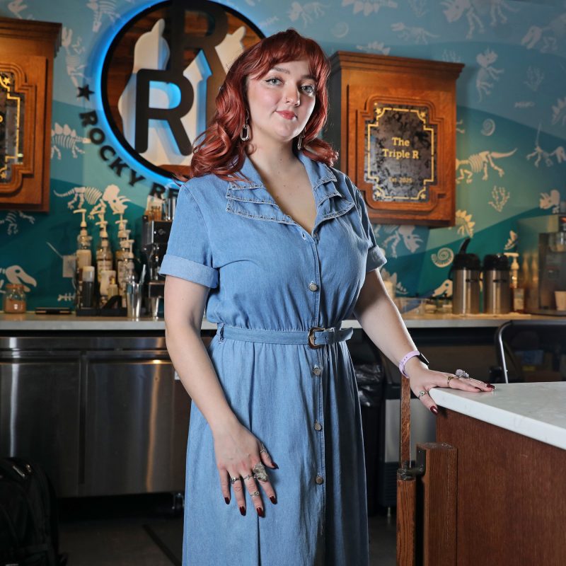 EmmaKaite standing in the cafe