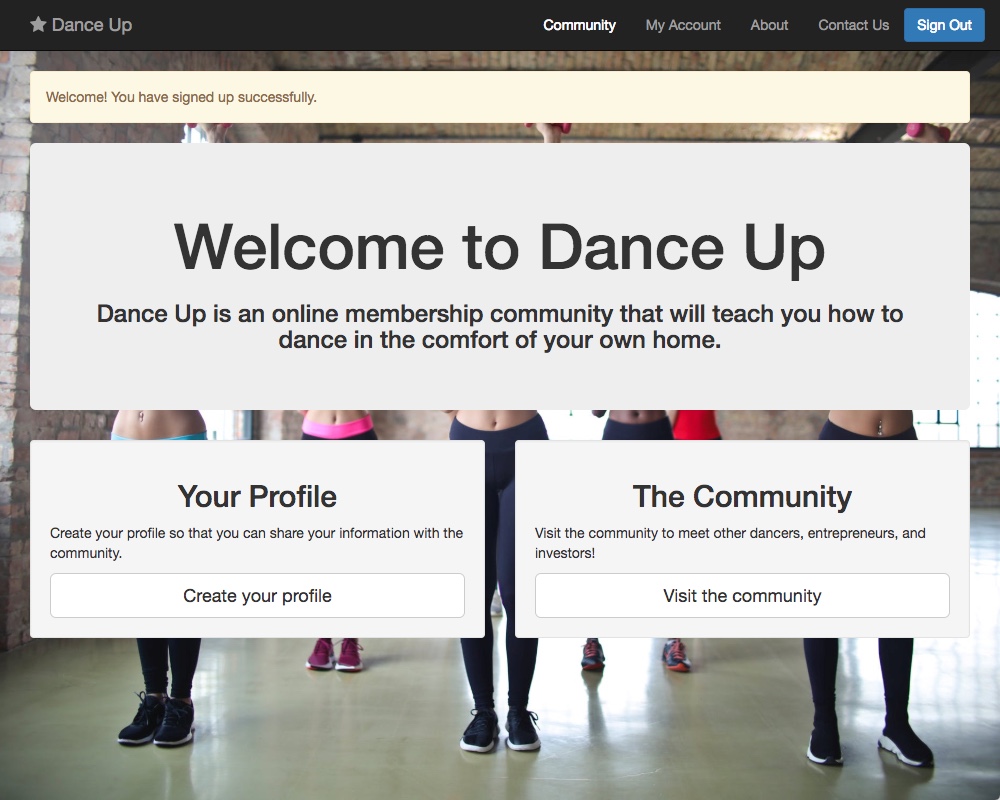 Signup Success Signup Success