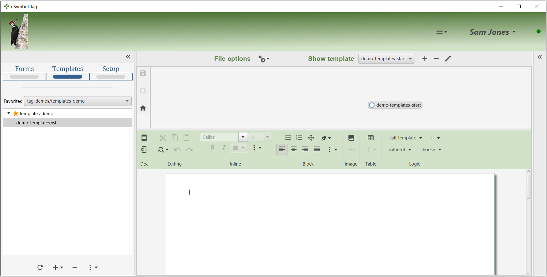 Shows Data Setup screen with an empty folder selected as favorite