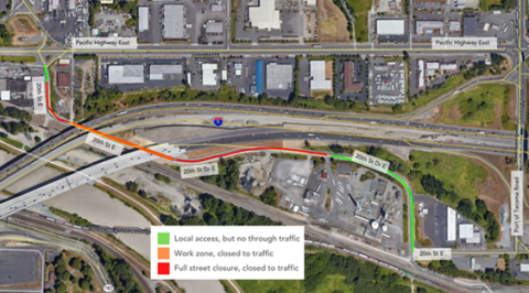 Fife Closure Map Feb 1-12