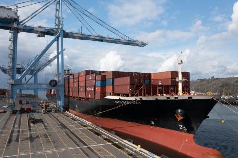 Zim Jackson Bay at Port of Tacoma