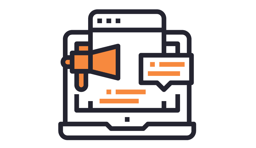 google ads campaign flat design