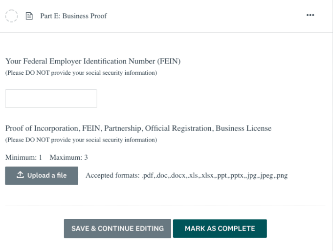 facebook business grant