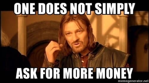 ask for more marketing budget