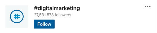 LinkedIn hashtags